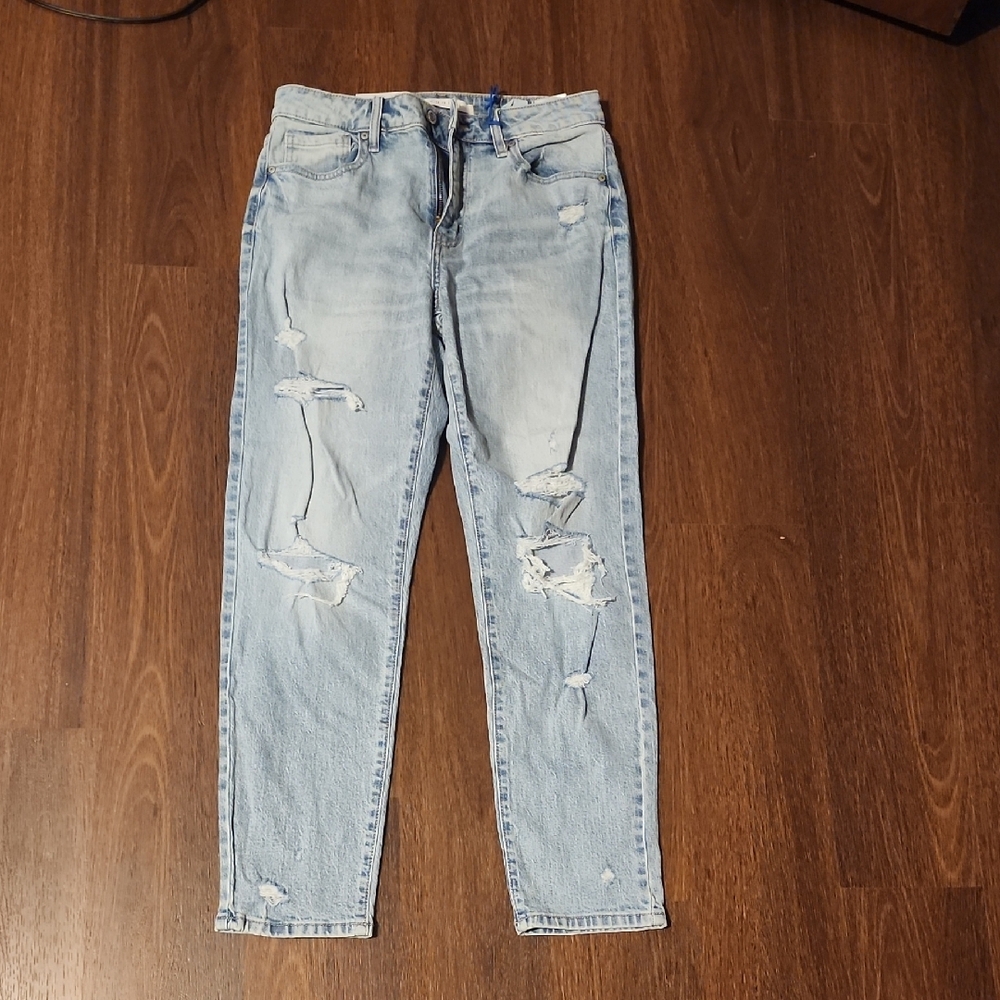 Distressed Light Blue Women's Jeans
